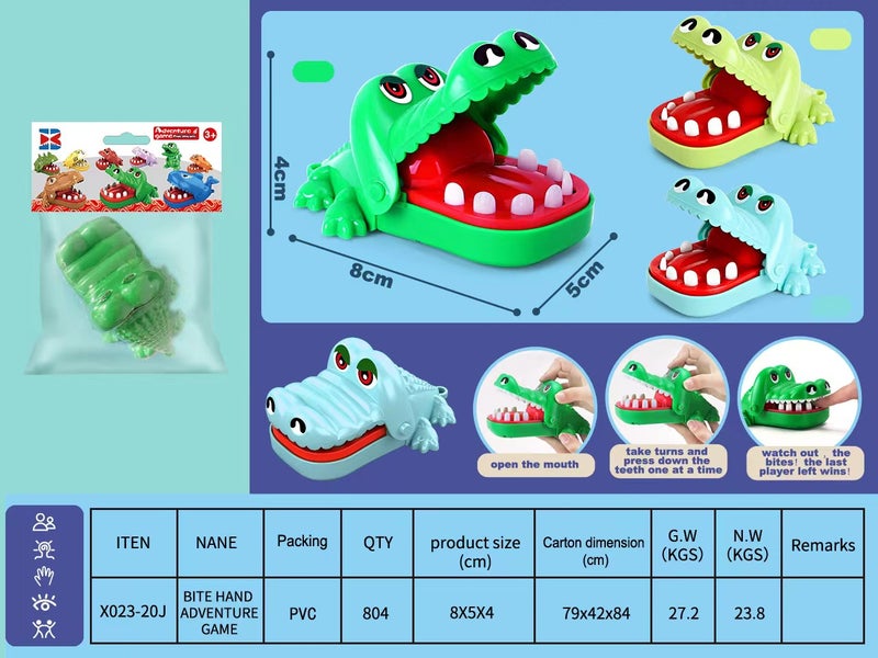 Crocodile Toys Bite Finger Large Shark Bite Children'S Toys Shake Tone Same Trick Teeth Bite Hand Crocodile - Image 1
