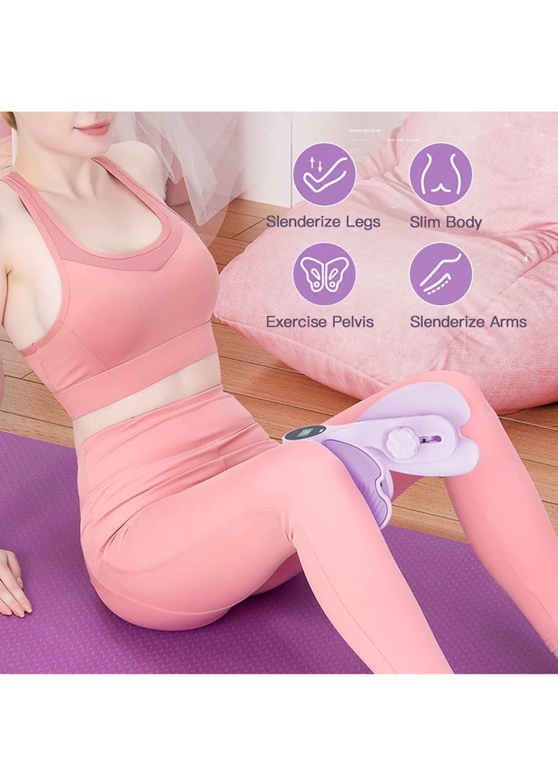Thigh Toner,Kegel Exerciser,Pelvic Floor Trainer,Thigh Master,Hip Trainer,Inner Thigh Exercise Equipment for Women,Thigh Exerciser for Butt/Arm/Leg with Counter&Resistance Adjustmentt