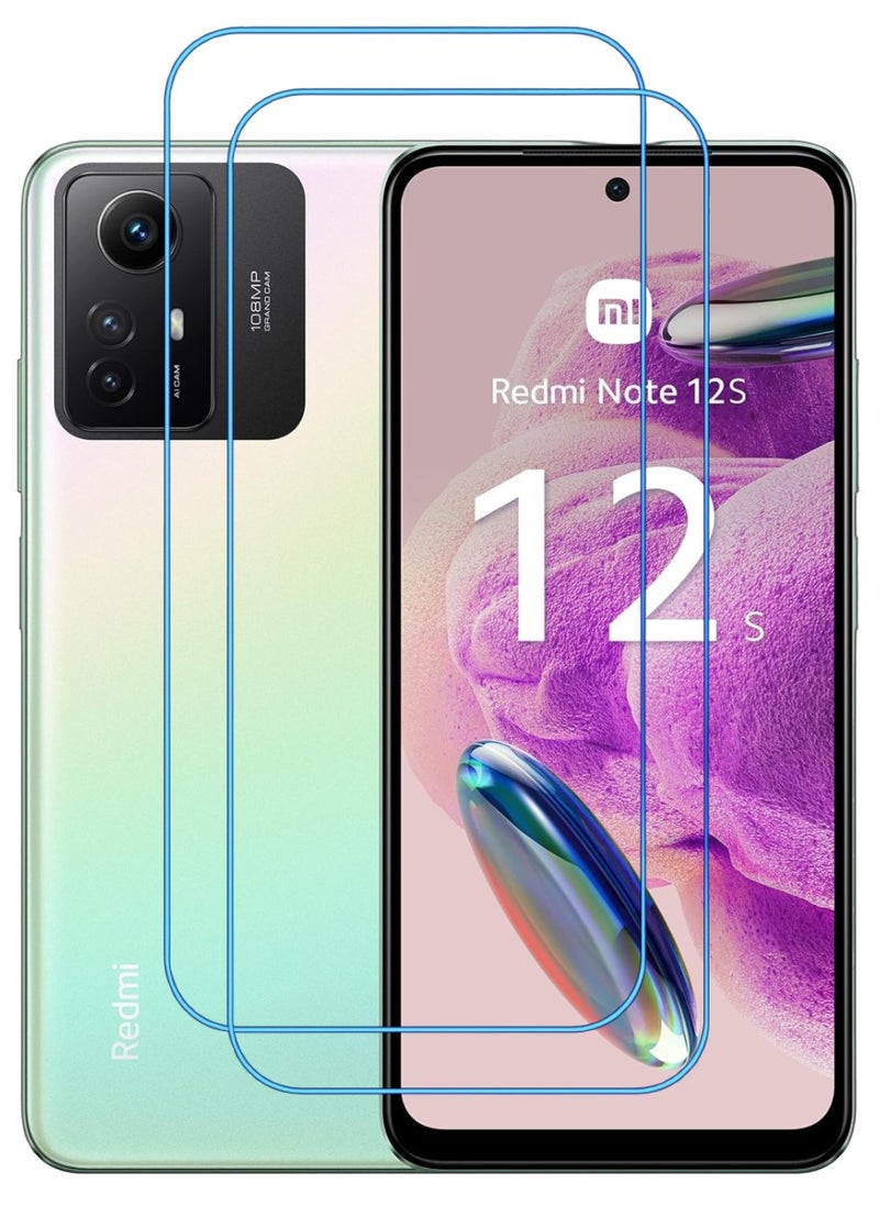 ACLIX 2 Pieces Antistatic ESD Dustproof Premium Quality High Definition Clear Tempered Glass Screen Protector Designed For Xiaomi Redmi Note 12S - Image 1