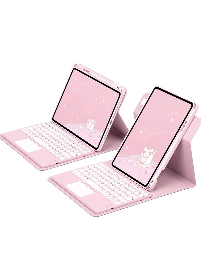 Keyboard for iPad (A16) 11th Generation 11 Inch 2025 (A3355,A3356) Rotating Bracket Case with Pencil Holder Detachable Keyboard with Magnetic Cover