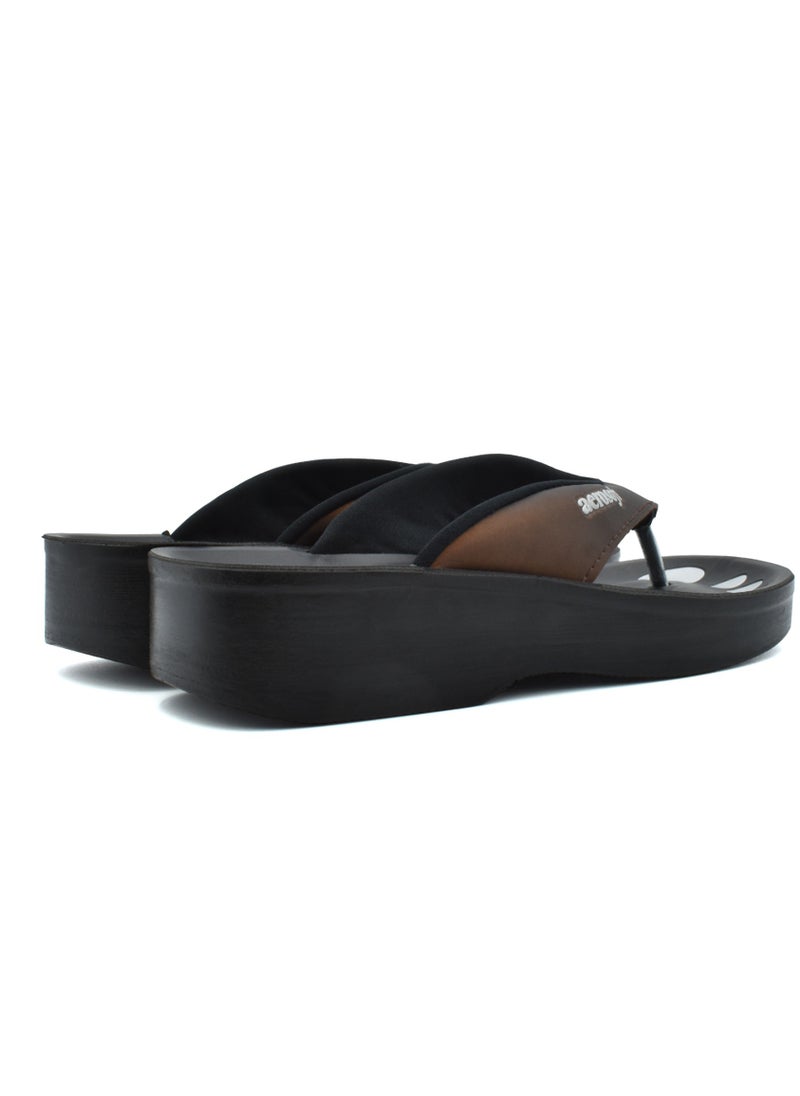 aerosoft - AEROSOFT A0801 BROWN LADIES  SLIPPERS - Image 1