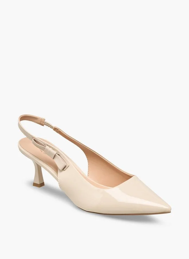 Celeste Women Kitten Heel Slingback Shoes