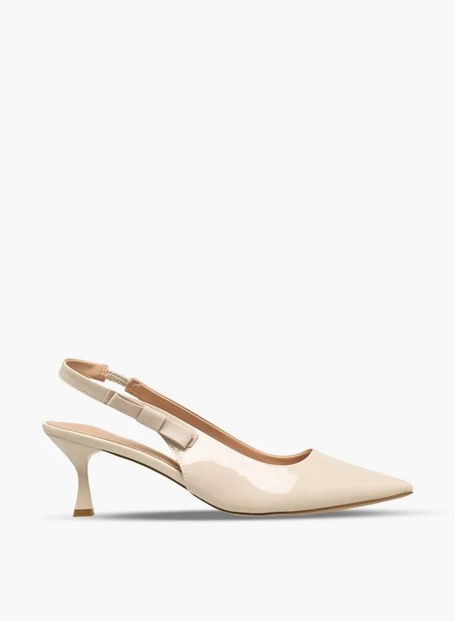 Celeste Women Kitten Heel Slingback Shoes