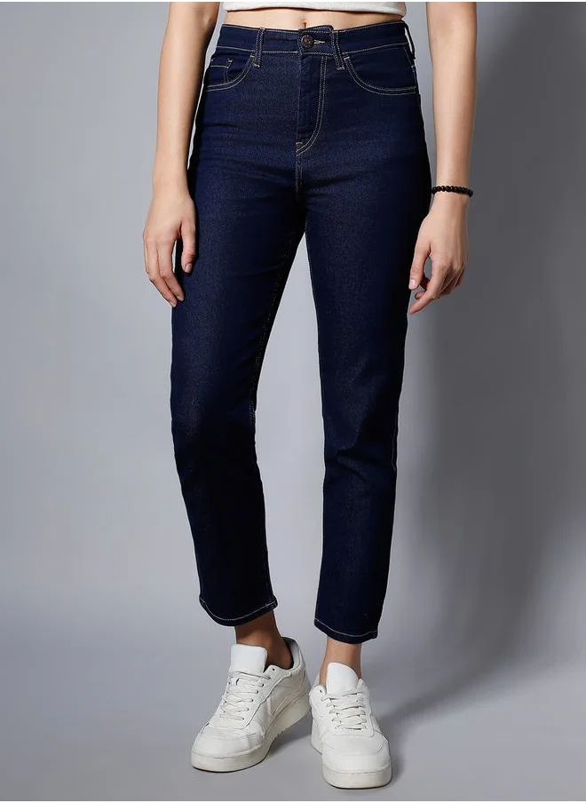 HIGH STAR High Rise Slim Fit Stretchable Jeans by Styli