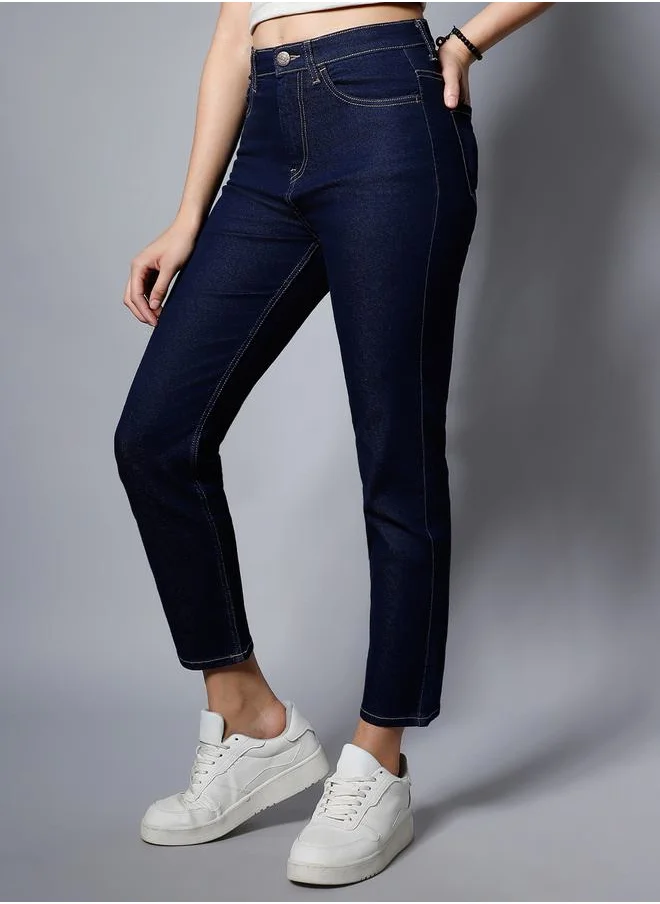 HIGH STAR High Rise Slim Fit Stretchable Jeans by Styli