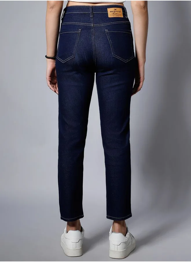 HIGH STAR High Rise Slim Fit Stretchable Jeans by Styli