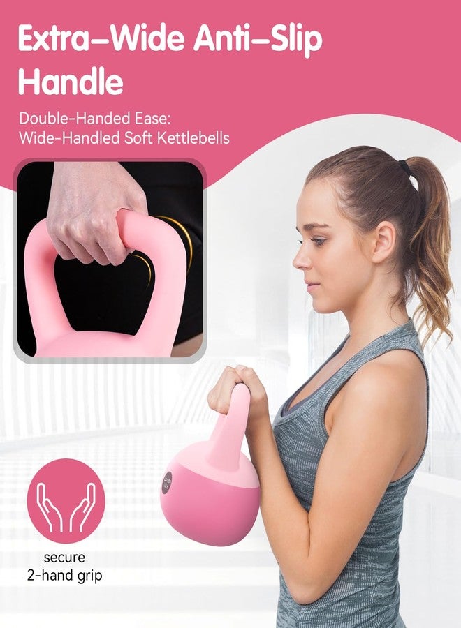 LAVVON Soft Kettlebell - Cushioned Impact-Resistant Base and Anti-Slip, Kettle bell Anti-Slip Grip Weight for Home Workouts, Safe Strength Training Kettlebells Sets for Women & Men, With Non-slip Gloves - Image 4