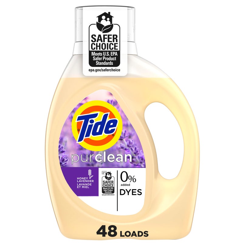 Tide Purclean Liquid Laundry Detergent, 63 fl oz, 48 Loads - Image 1