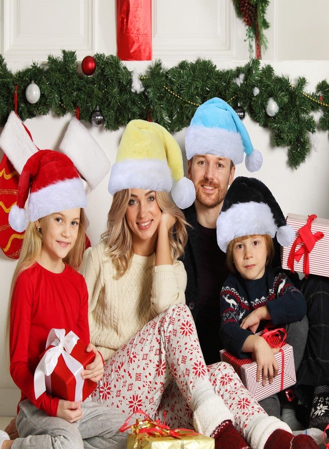 Eoocan Christmas Hat for Adult, Unisex Thicken Comfortable Plush Santa Hat for Christmas New Year Festive Theme Party Supply - Image 5