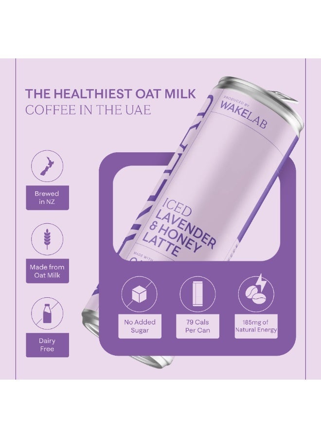 WAKELAB Iced Lavender and Honey Oat Latte 240ml - Image 5