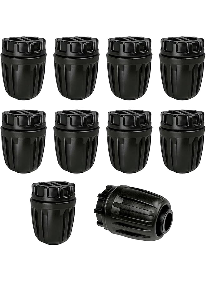erorex 20 Pack Drip Irrigation Fittings For 1 2 Inch Drip Tubing 1 2 Inch Drip Line End Caps Anti Drop Locked Nut Barbed Plug Connectors Garden Irrigation System Parts 1 2 Inch Id X 0.65 Inch Od - Image 1
