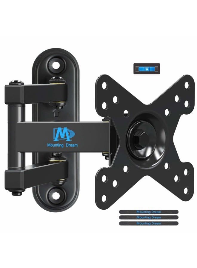Mounting Dream Full Motion Monitor Wall Mount TV Bracket for 10-26 Inch LED, LCD Flat Screen TV and Monitor, TV Mount with Swivel Articulating Arm, Monitor Mount Up to VESA 100x100mm and 33LBS MD2463 - Image 1