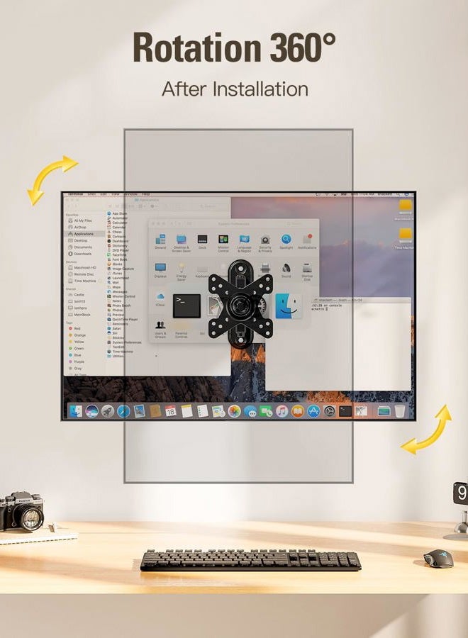 Mounting Dream Full Motion Monitor Wall Mount TV Bracket for 10-26 Inch LED, LCD Flat Screen TV and Monitor, TV Mount with Swivel Articulating Arm, Monitor Mount Up to VESA 100x100mm and 33LBS MD2463 - Image 2
