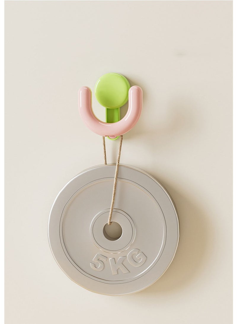 HOMESTAR Pastel Color Suction Slipper Hooks | No-Drill Vacuum Press Mount | ABS+PET Eco-Friendly Material | 5KG Heavy Duty Adhesion | Multi-Shoe Storage Design | Bathroom Door Organizer | Waterproof & Rustproof | Easy Access Door-Friendly - Image 4