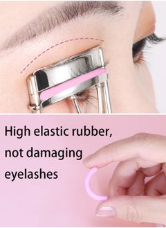 Generic Professional Stainless Steel Eyelash Curler with Silicone Pad, Comfortable Handle Fits All Eye Shapes Beauty Makeup Tool Pink  - Image 5