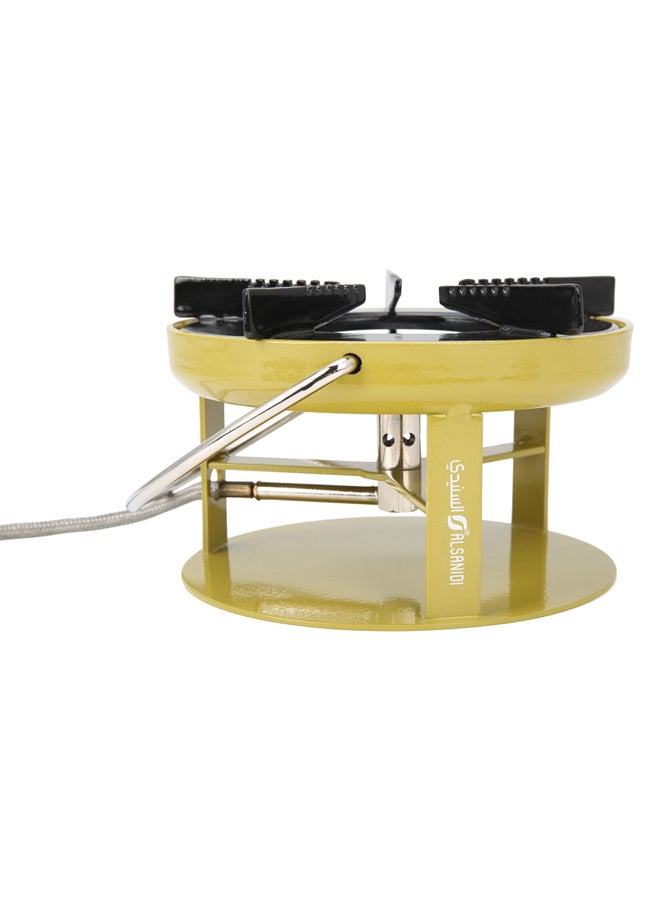 AL SANIDI Surhead indian Gas Stove for camping, Small gas stove, Green, 18.5 Cm - Image 2