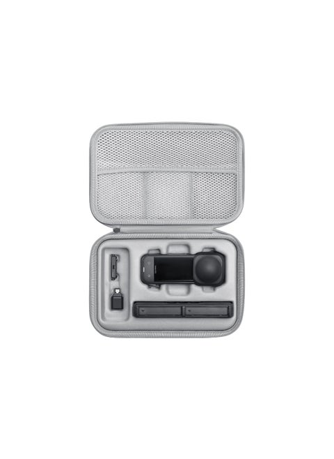 Carry Case for X5 Action Camera and Accessories | Snug Fit for X5 Camera, Batteries, Fast Charge Case, Release Mount, Quick Reader, & 114cm Invisible Selfie Stick, Compact & Durable - Grey