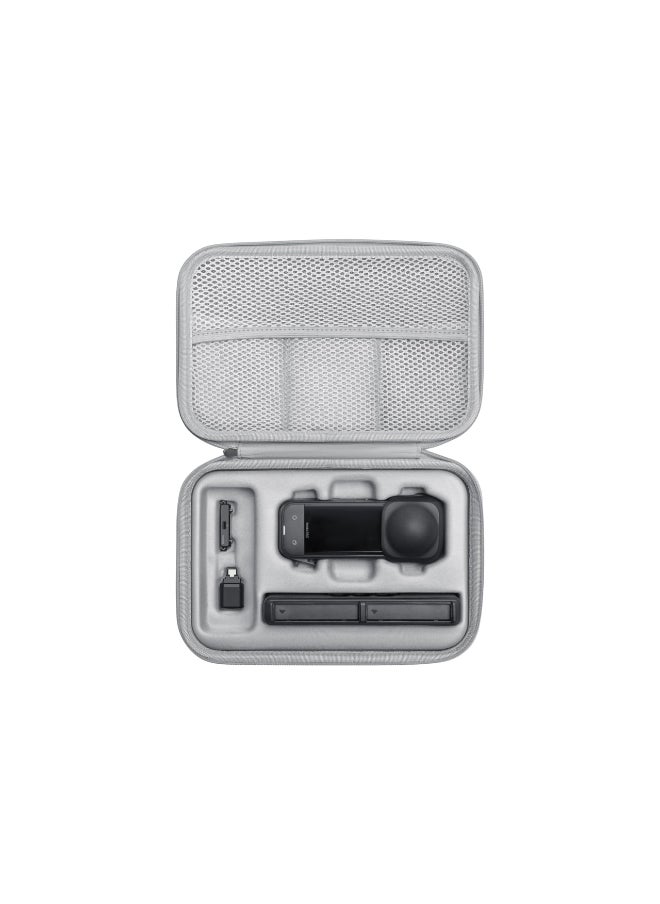 Insta360 Carry Case for X5 Action Camera and Accessories | Snug Fit for X5 Camera, Batteries, Fast Charge Case, Release Mount, Quick Reader, & 114cm Invisible Selfie Stick, Compact & Durable - Grey  - Image 1