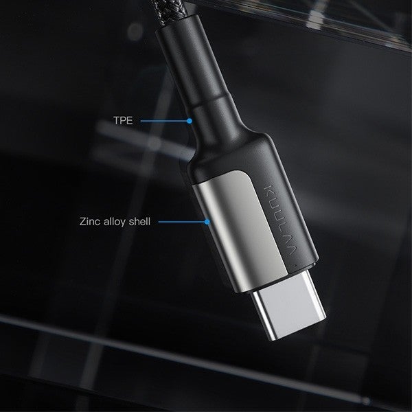 Kuulaa Type C Type-C PD 60W Qc 4.0 Fast Charge and Data Cable 2 m AL-32043