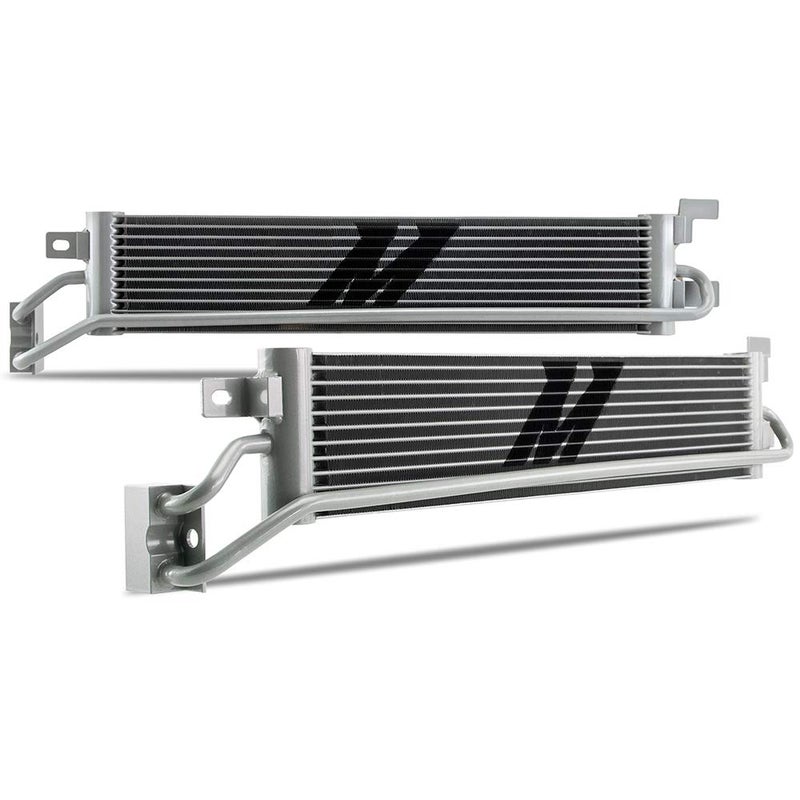 Mishimoto MMTCJL18SL Performance Transmission Cooler Compatible With Jeep Wrangler JL 2018 silver
