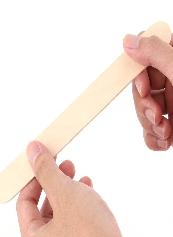 PINGEUI 200 Pcs 8 × 1 Inch Jumbo Craft Sticks, Wooden Large Tongue Depressors, Craft Sticks Ice Cream Sticks Jumbo for Plant Labels, DIY Crafts, Crafting - Image 4