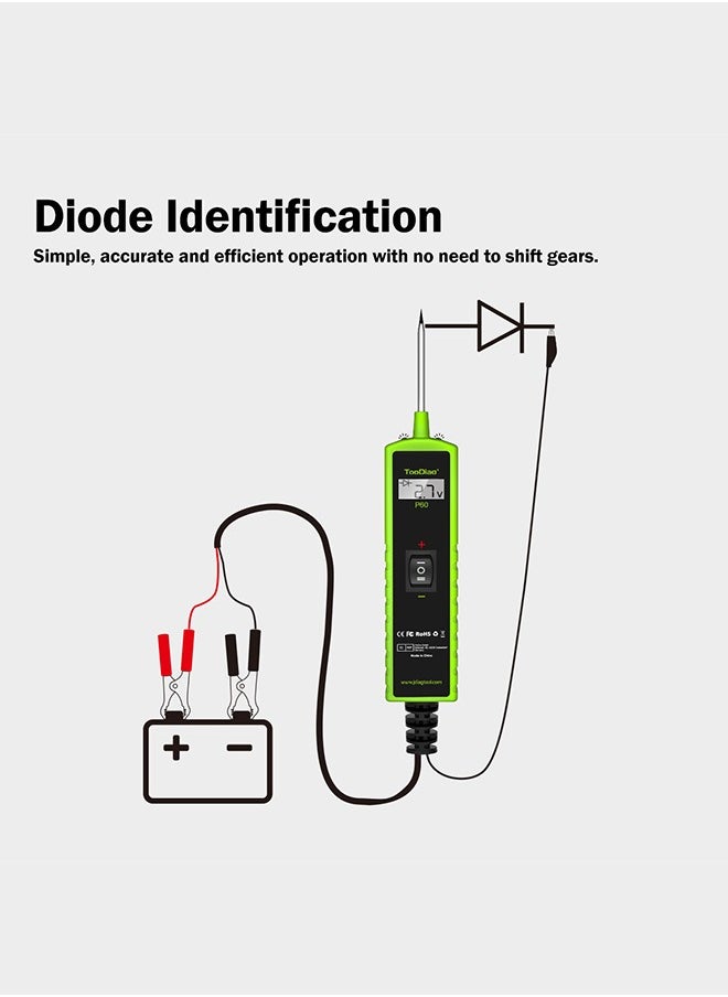 TopDiag - Automotive Circuit Tester Power Circuit Probe Kit Car Voltage/Resistant Tester Diagnostic Tool Component Activation 6/12/24V with Over-Load/Short Circuit Protecting for Car Maintain & Repairing - Image 1