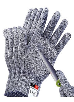 LACOT GENERAL TRADING LLC 2 Pair Cut Resistant Gloves Level 5 Protection for Kitchen, Upgrade Safety Anti Cutting Gloves for Meat Cutting, Wood Carving, Mandolin Slicing and More  - Image 1