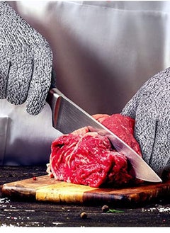 LACOT GENERAL TRADING LLC 2 Pair Cut Resistant Gloves Level 5 Protection for Kitchen, Upgrade Safety Anti Cutting Gloves for Meat Cutting, Wood Carving, Mandolin Slicing and More  - Image 2