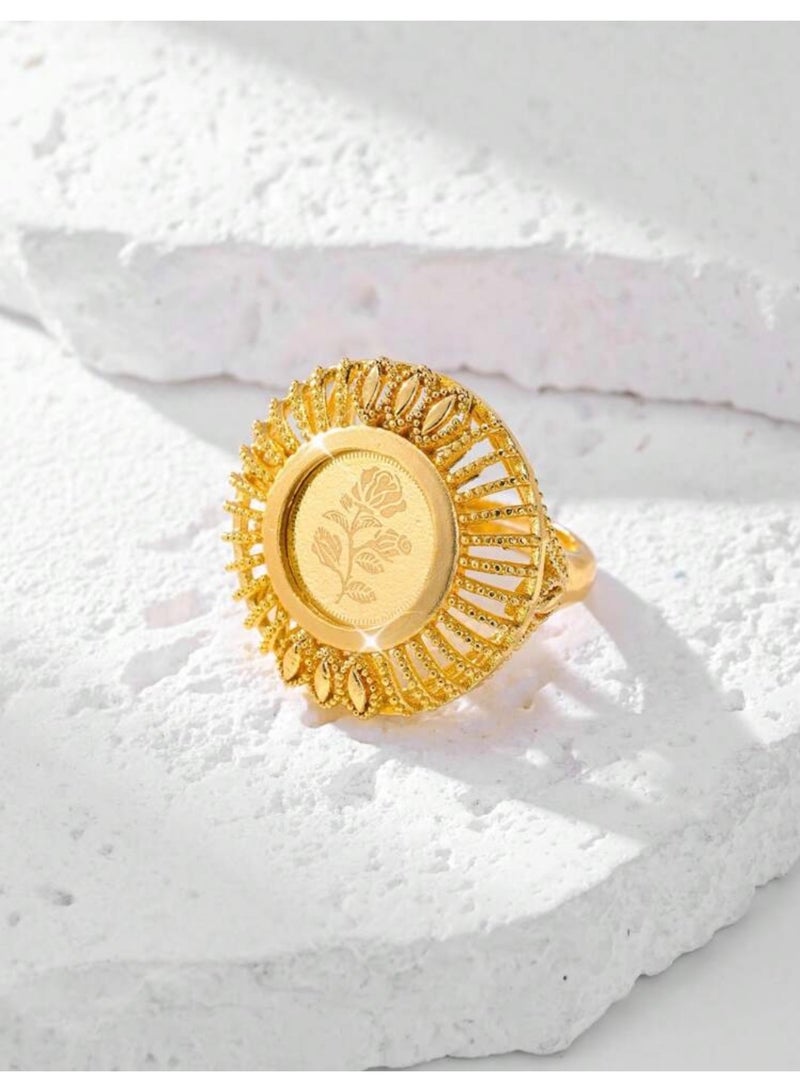 GOLDMAX 21k Gold Plated Ring For Women One Size - Image 1