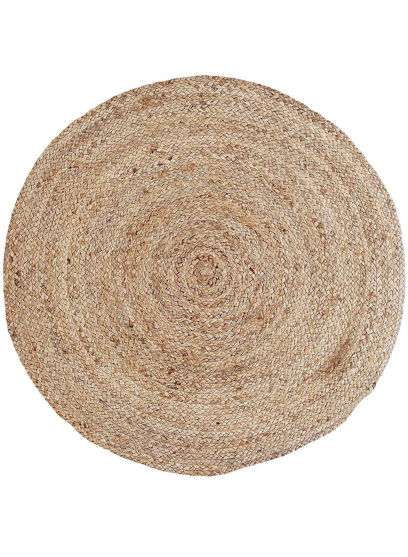 LINGWEI Natural Jute Rug Carpet Jute Carpet Hand Jute Carpet For Living room Bedroom Hallway Hand Made Area Jute Carpet Doormat Natural Braided Floor Mat For Kitchen Seagrass Rug
