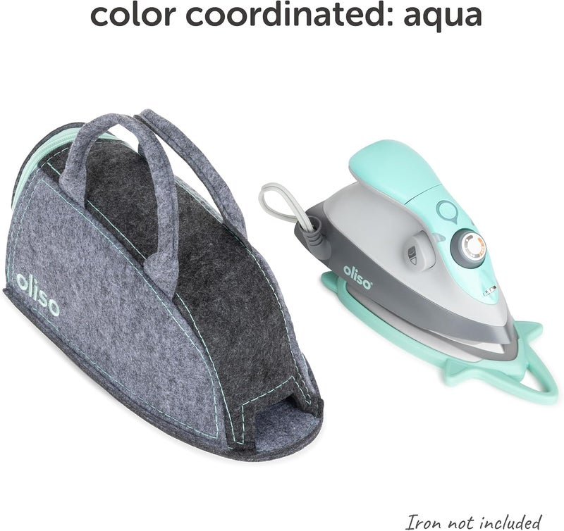 Oliso Carry Bag M3Pro and M2Pro mini irons - Fits most mini travel size irons, ideal for travel or storage - Aqua - Image 4