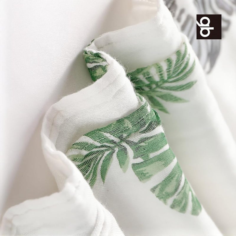 gb 4-Layer Muslin Swaddle Blanket 43" x 43" for Baby, 2-Pack Receiving Blanket for Boy and Girl, 110x110cm Breathable Newborn Swaddle Wrap, Soft Bath Towel - Image 4