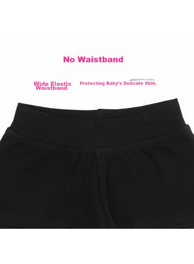 Aiwuge Children's Dance Shorts, Black Flat-angle Shorts, Ballet Leggings, Practice Shorts, Black, Size 130 - Image 3