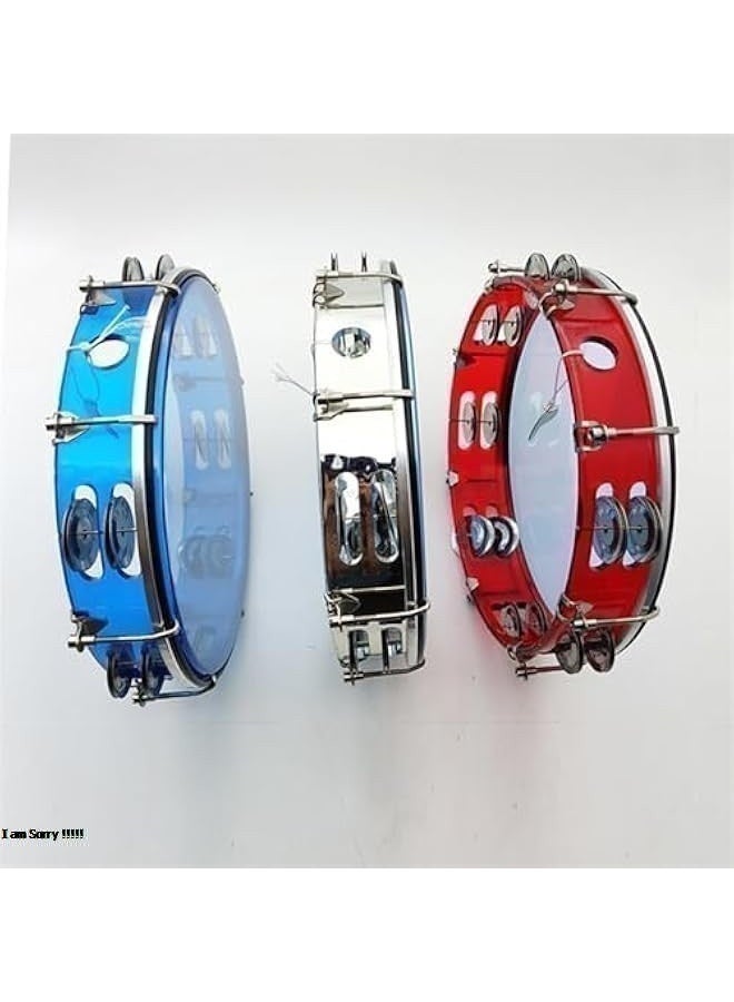 Green Tiger Handheld Double Row Tambourine Percussion Drum - Multiple Colors Available - Image 3