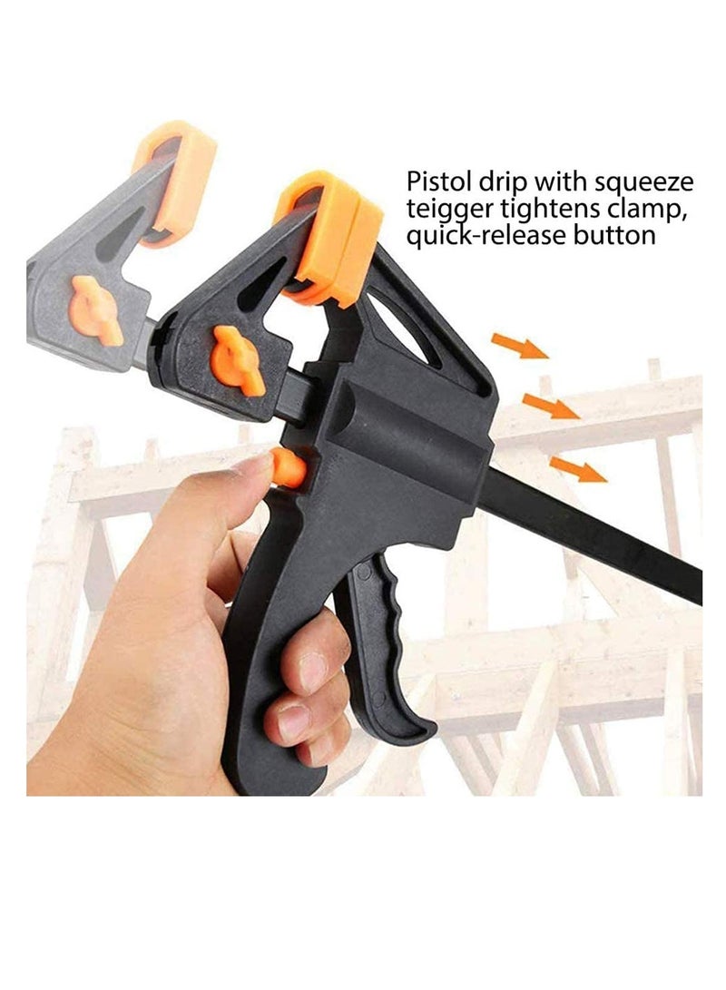 Quick Grip Clamps, Woodwork Ratchet Bar Clamp F Wood Clamps Set One Handed for Fast and Easy Clamping Applications distance 2 Pack 6 inch - Image 3