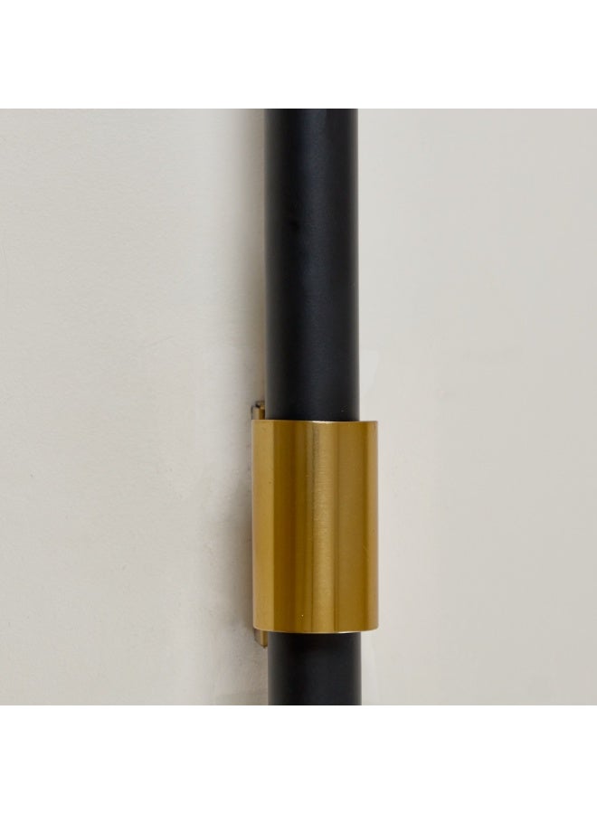 نجفة شوب ابليك حائط مودرن أسود بتصميم طولي بإضاءة دافئة لمبه G9،فخامه للممرات والغرف - Image 3