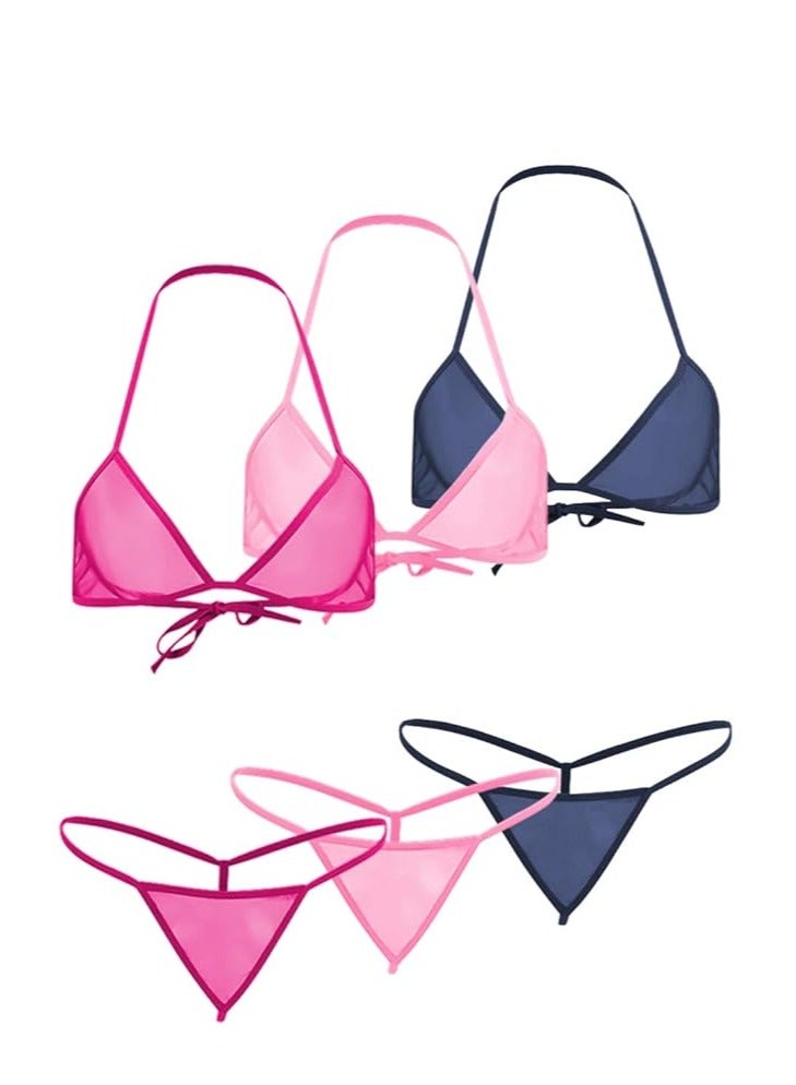Accessorize Kingdom Accessorize Kingdom Women Sheer Lingerie Set Combo  - Image 1