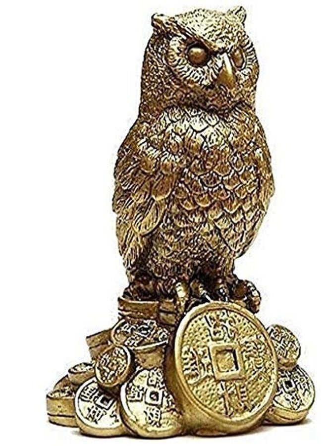 DEQUERA Feng Shui Owl for Money and Wisdom Showpiece - 10 cm - Image 5