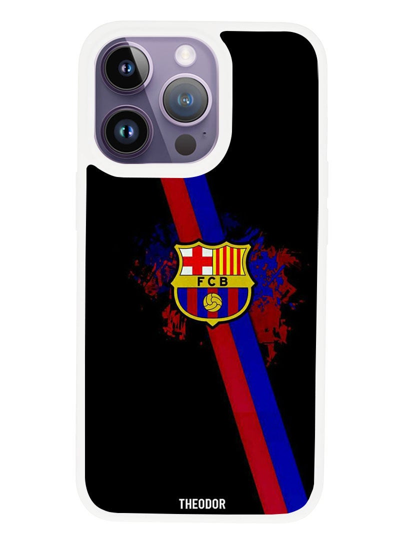Theodor Protective Case Anti Scratch Shock Proof Cover For APPLE IPHONE 14 PRO FCB (White Bumper) - Image 1