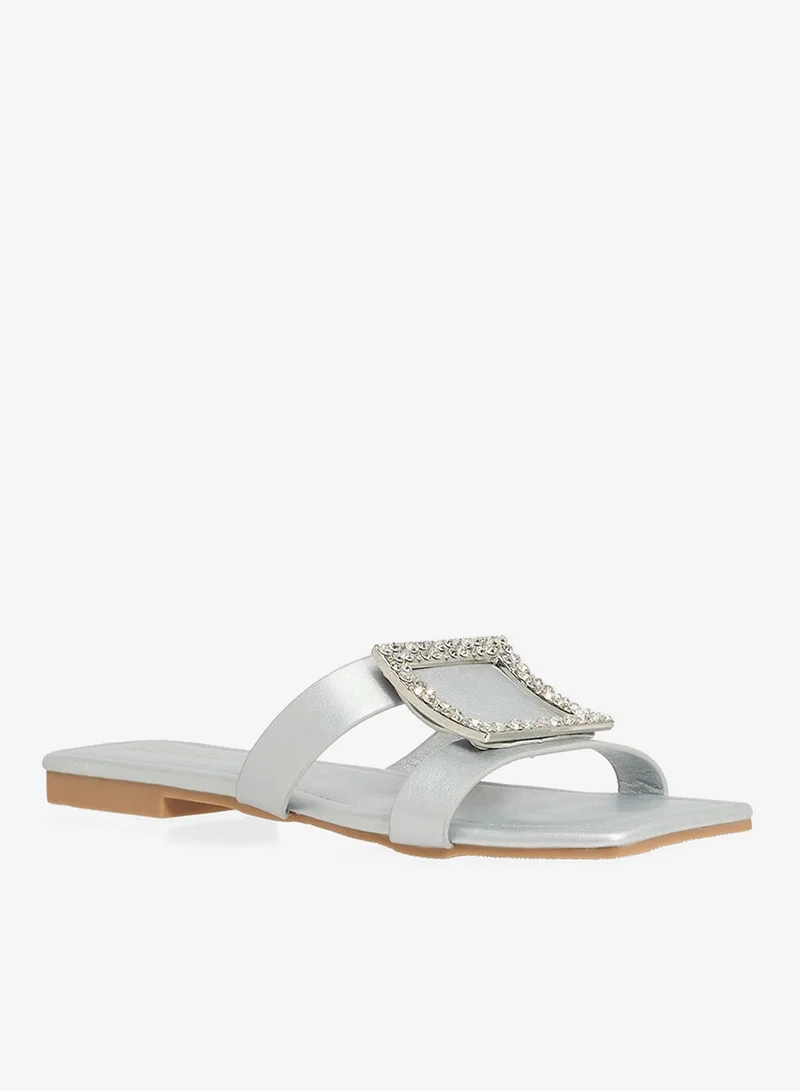 Khizana Diamante Flat Sandal