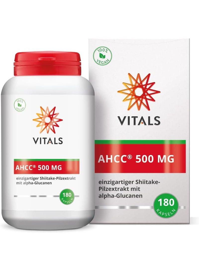 فيتالز AHCC بتركيز 500 ملغ من شركة أمينو اب اليابانية، يحتوي على ألفا غلوكان ، منتج نباتي 100% ، 180 كبسولة نباتية – صُنع في هولندا. - Image 4
