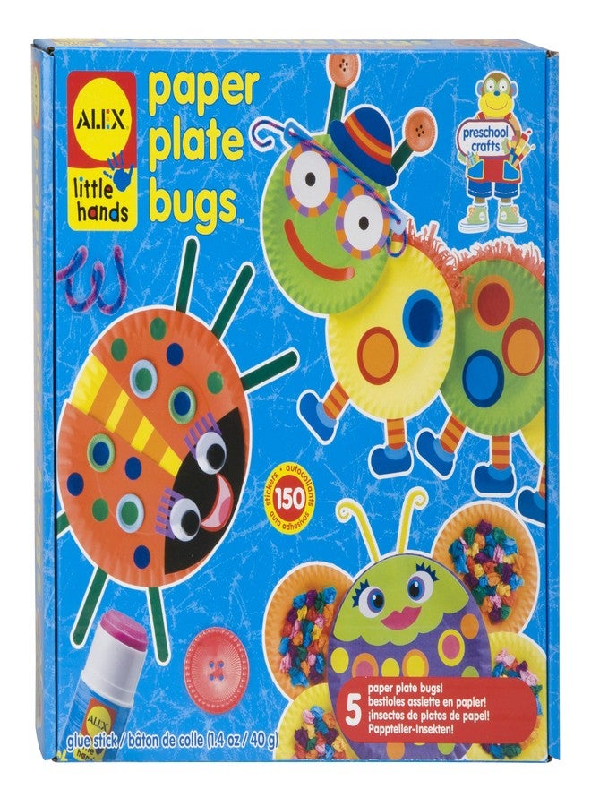 Alex Little Hands Paper Plate Bugs Kids Toddler Art and Craft Activity - Image 1