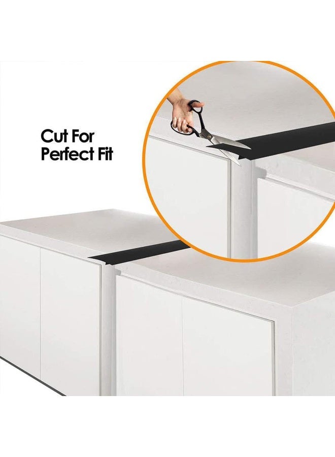 ECVV مجموعة من 2 غطاء سيليكون لسد فجوات الموقد من ECVV، مقاوم للحرارة، سد فجوات الفرن (25 بوصة) - Image 3