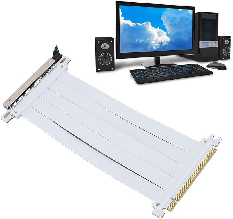 Ciciglow PCIE 5.0 X16 Riser Cable 30cm High Speed Flexible GPU Extension Cable 128Gbps - Image 1