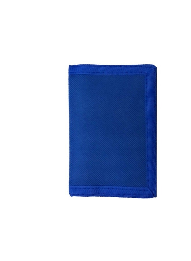 Folding Oxford Cloth Men's Wallet 30% High-end Travel Wallet Short Sincere E Credit Card Bag In Stock-Color:Blue - Image 1