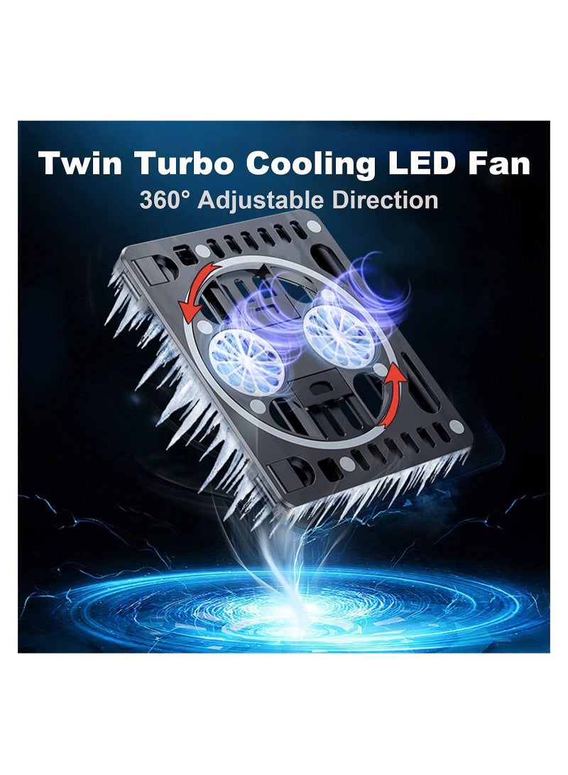 Laptop Stand Portable Ultra-Slim Quiet Laptop Cooler Pad Stand with 2 USB - C Powered Fans Fits 10-17 Inches Laptop for Different Sizes of laptops iPad Mobile Phone and Even Books - Image 3