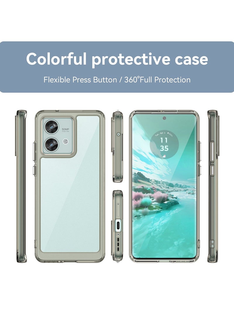 URBBKING Shockproof Protection Phone Case for Moto Edge 40 Neo 5G Grey - Image 2
