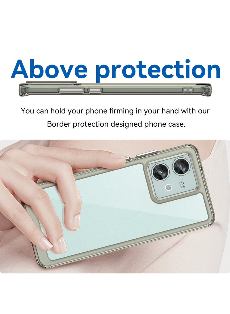 URBBKING Shockproof Protection Phone Case for Moto Edge 40 Neo 5G Grey - Image 4
