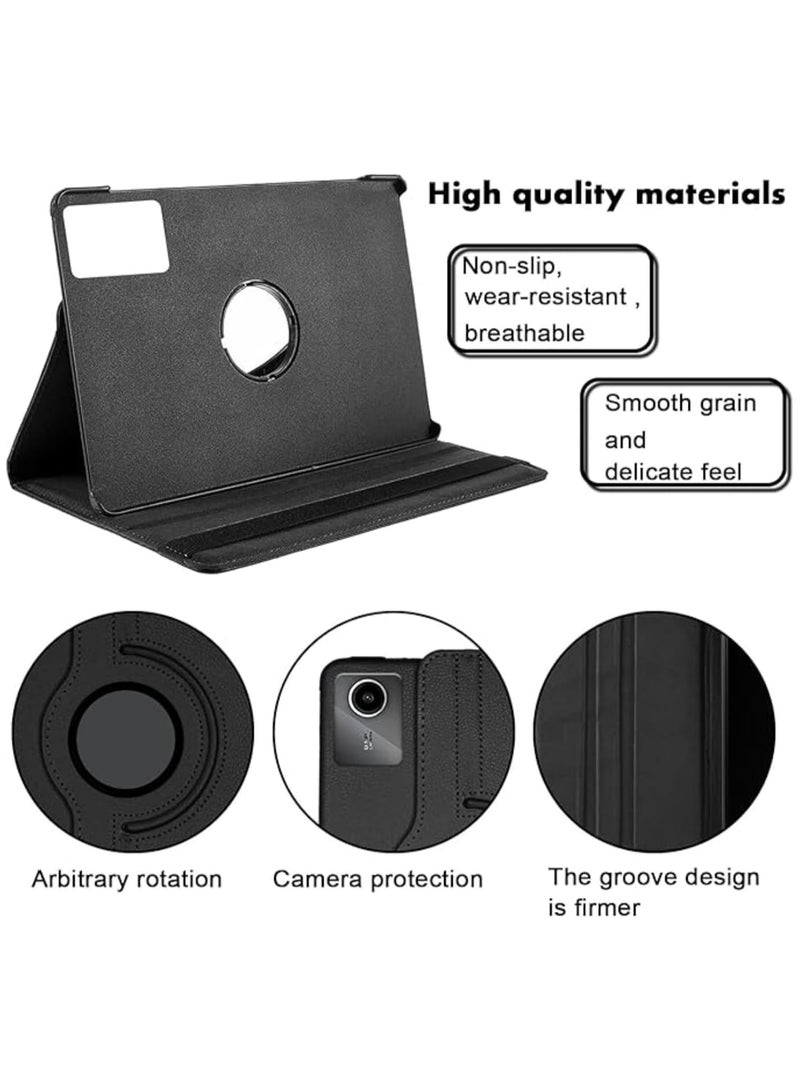 VKL غطاء دوار بزاوية 360° متوافق مع Lenovo Tab M11 11" 2024 TB330FU، غلاف جلد PU متعدد الزوايا لعرض الحماية نحيف لجهاز Lenovo Tab M11 11" 2024 TB330FU - Image 3