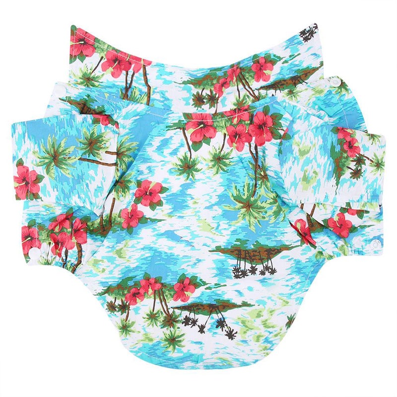 2 pcs Stylish Dog Suit Pet Puppy Clothes Hawaii Style Printing Vest Shirts Size XXL ( ) - Image 5